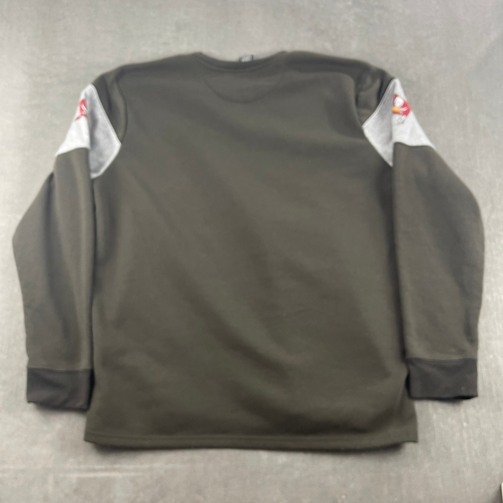 Tampa Bay Buccaneers NFL Men XL Black Colorblock Embroidered Fleece Sweatshirt - Picture 9 of 9